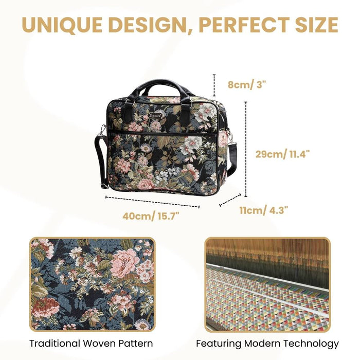 CPU-PEO | Peony Computer Laptop Bag Case 15.6"