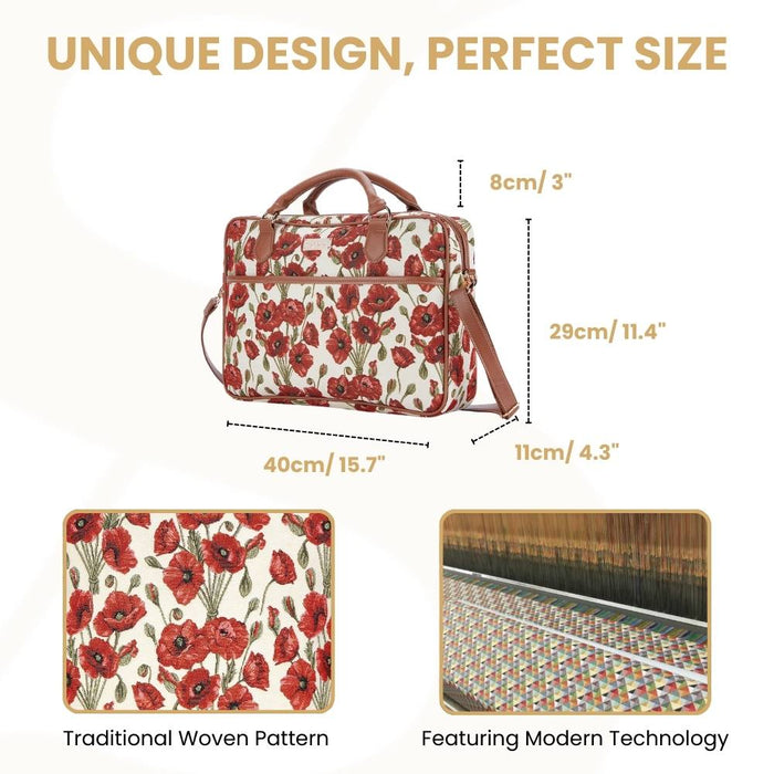 CPU-POP | Poppy Computer Laptop Bag Case 15.6"