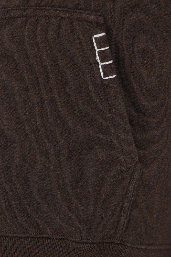 cropped hoodie in jersey