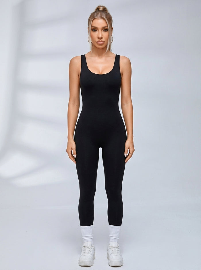 Cross Back Scrunch Bum Jumpsuit