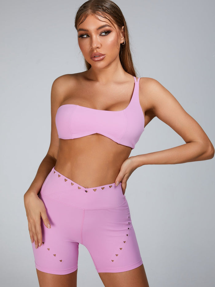 Pink / S / Bras+Shorts