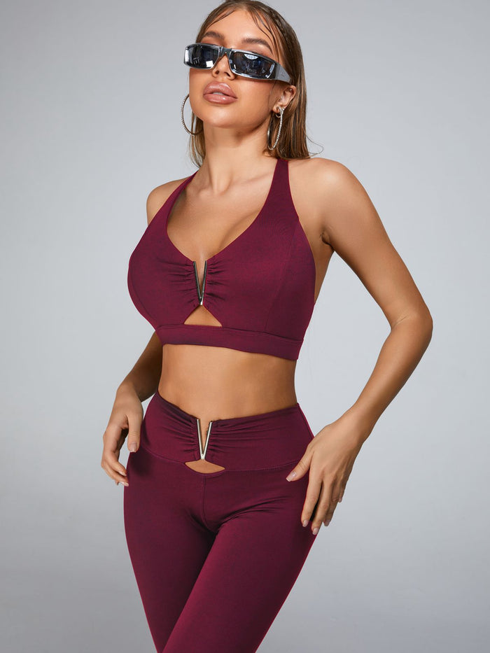 Red / XS / Leggings+Bras