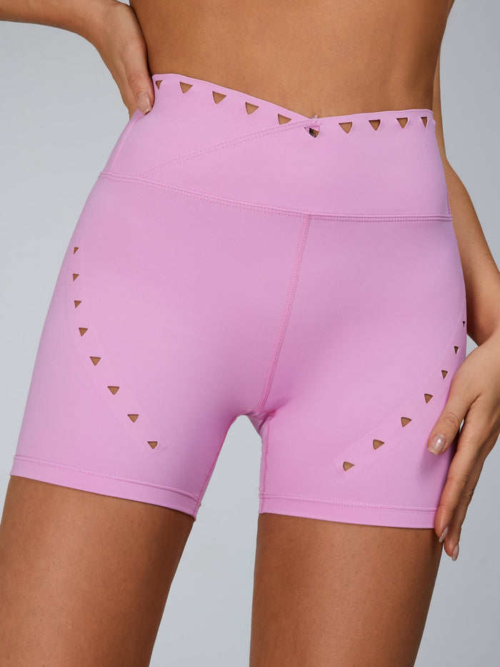 Cutout V Shape Waist Leggings