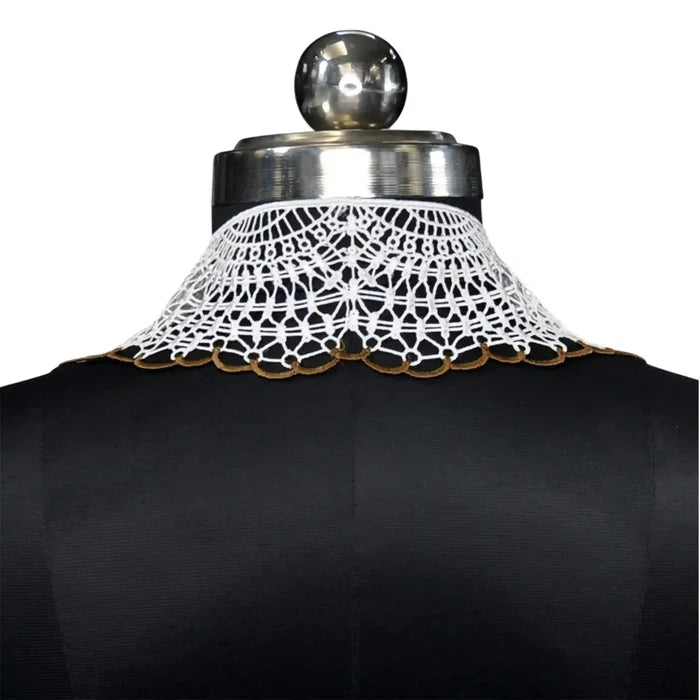 Ani Accessories elegant cutwork floral Puritan collar for dresses, tops and DIY fashion projects