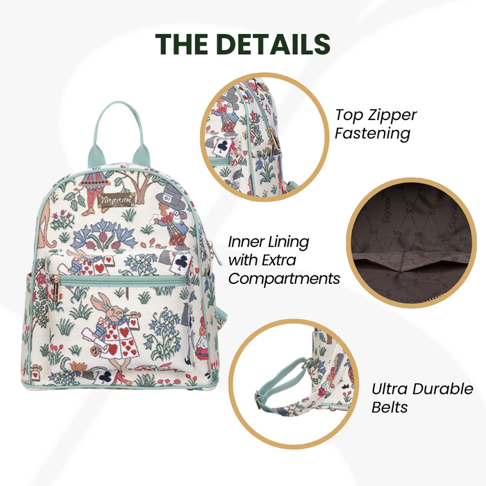 DAPK-ALICE | Charles Voysey Alice in wonderland daypack bag