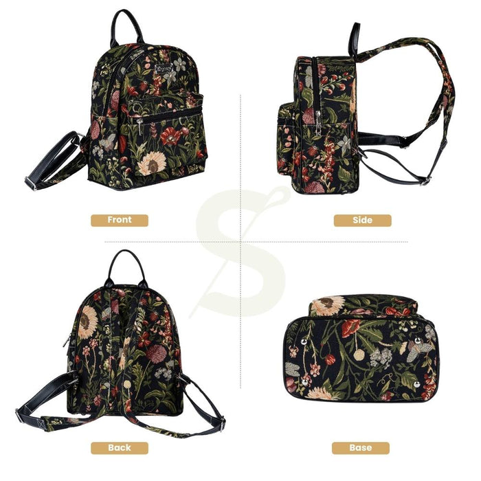 DAPK-MGDBK | Morning Garden Black daypack bag