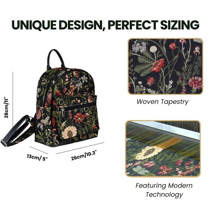 DAPK-MGDBK | Morning Garden Black daypack bag