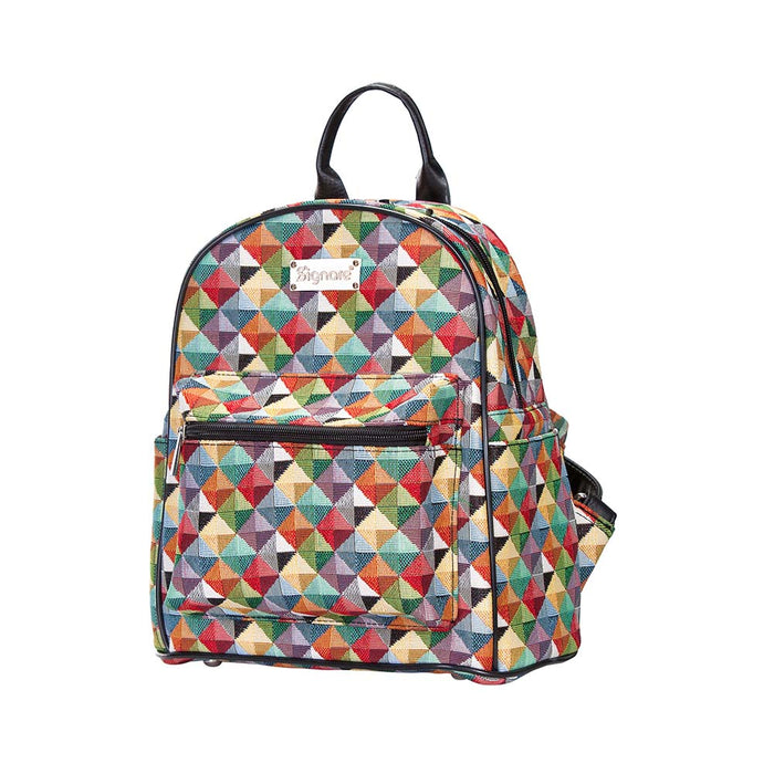 DAPK-MTRI | Multi-colored triangle daypack bag