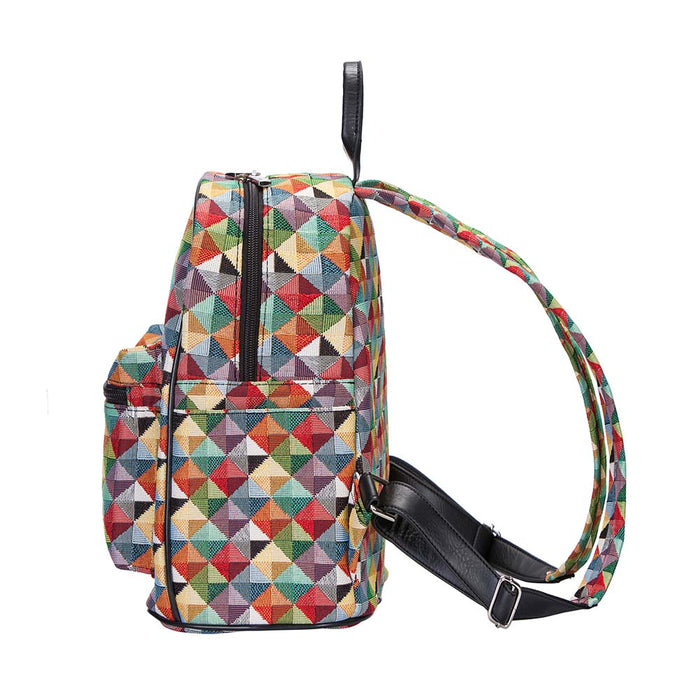 DAPK-MTRI | Multi-colored triangle daypack bag