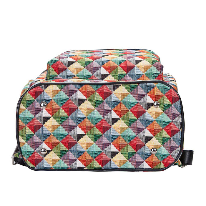 DAPK-MTRI | Multi-colored triangle daypack bag