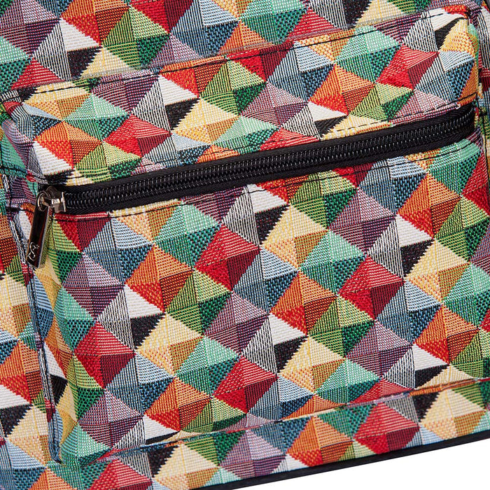 DAPK-MTRI | Multi-colored triangle daypack bag