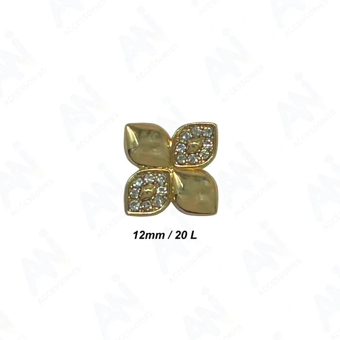 Decorative Flower Buttons for Crafts | 12mm(20L)