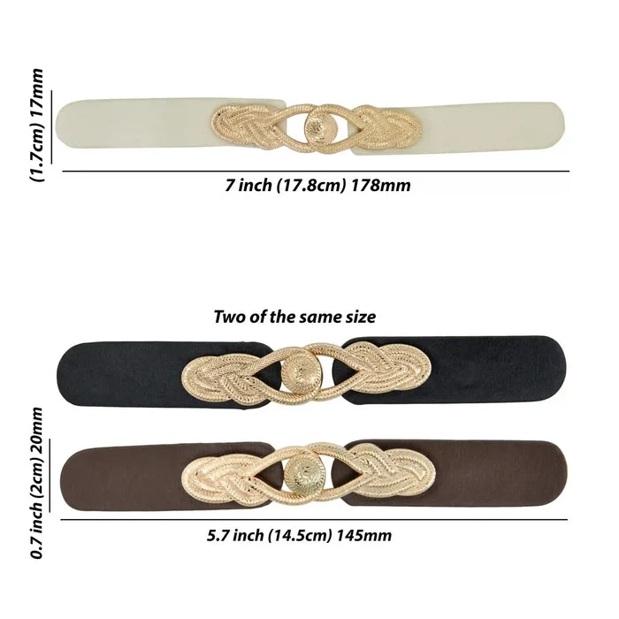 Decorative Leather Buckle | 2 Piece