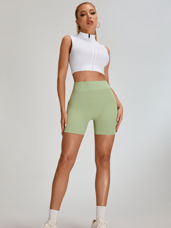 Deep V Back Pocket Scrunch Bum Booty Shorts