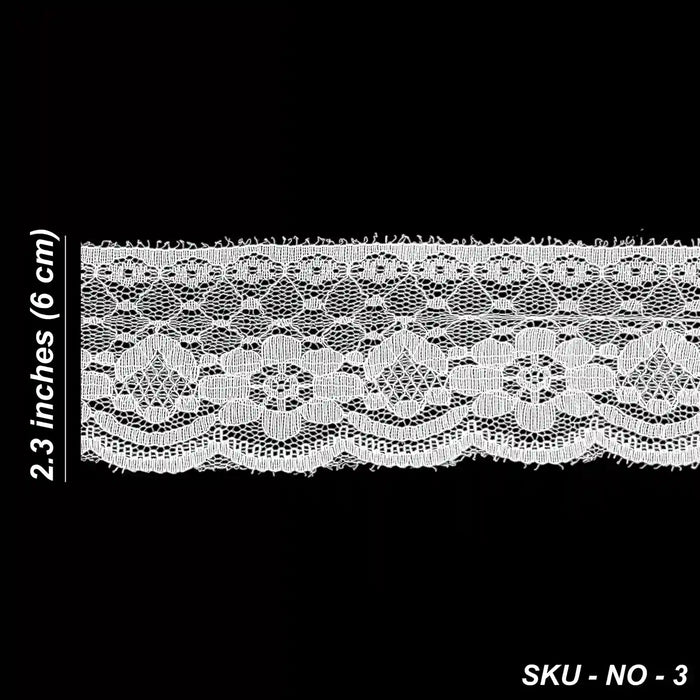 Delicate Scalloped Border Lace | SKU-3
