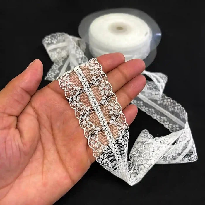 Delicate White Net Trim | SKU-W15