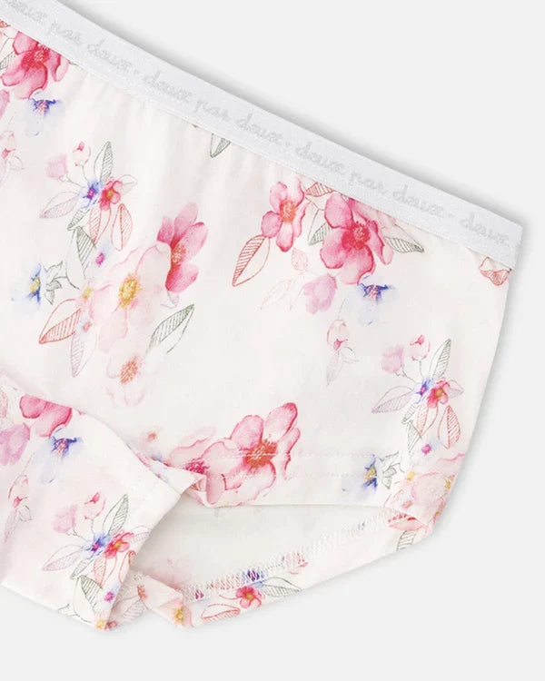 Deux Par Deux 3 Pack Boyshort Panties - Printed Florals