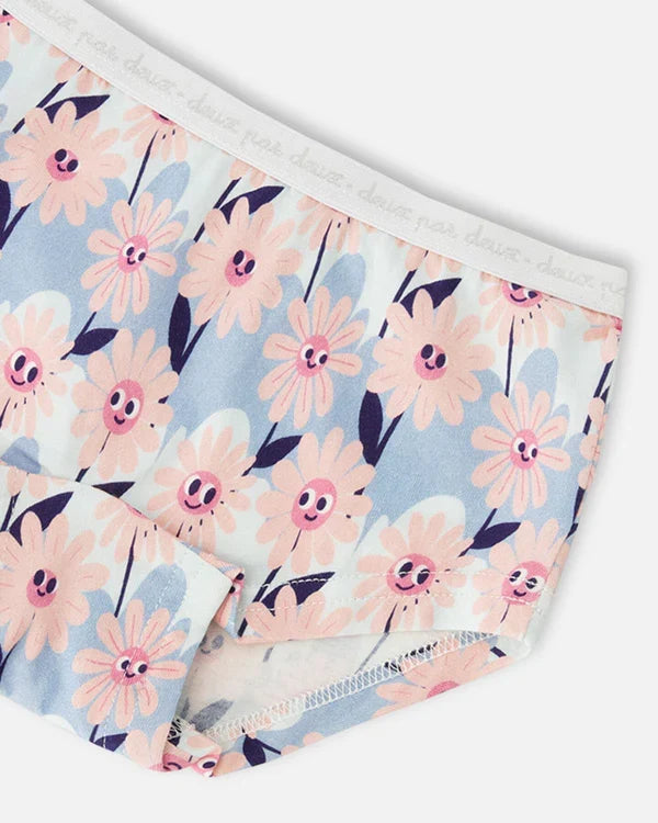 Deux Par Deux 3 Pack Boyshort Panties - Printed Florals