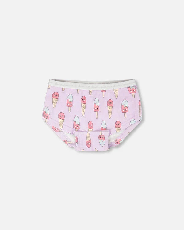 Deux Par Deux Boyshort Panty - Printed Ice Cream