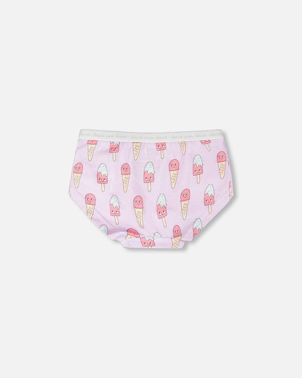 Deux Par Deux Boyshort Panty - Printed Ice Cream