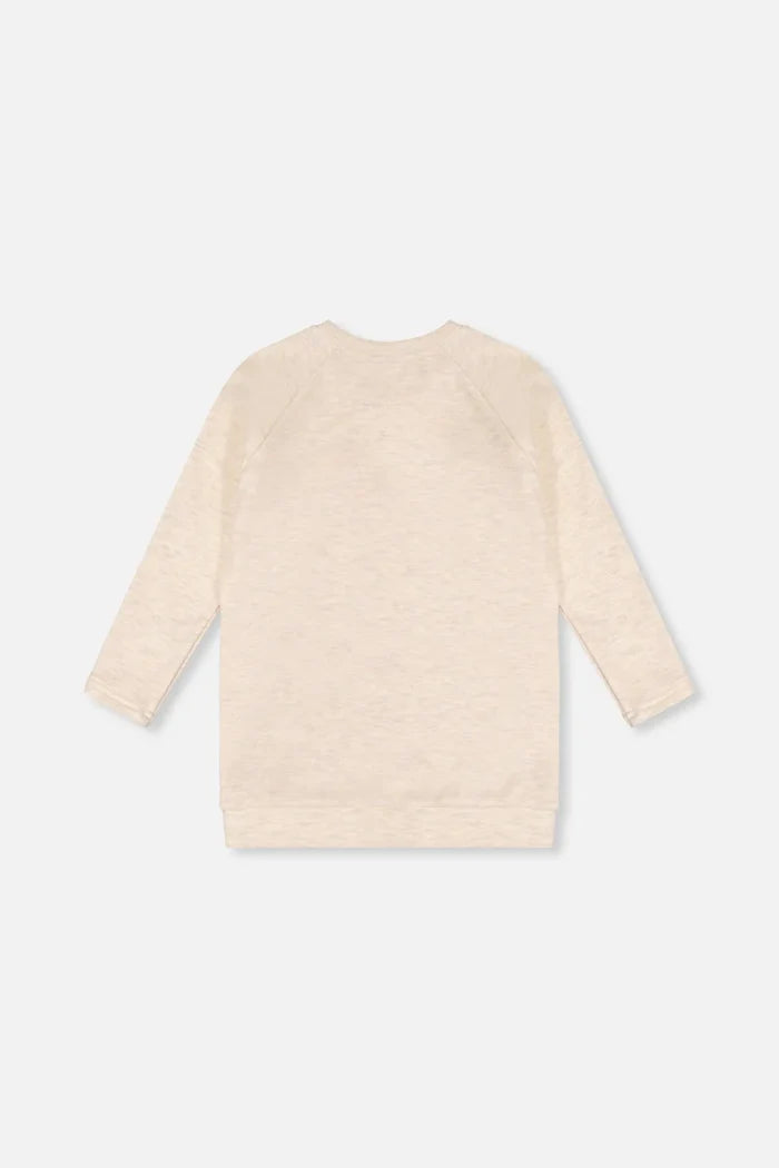 Deux Par Deux Brushed Jersey Tunic - Beige