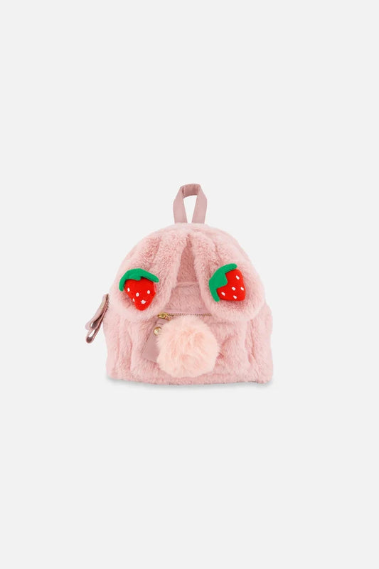 Deux Par Deux  Bunny Bag - Silver Pink