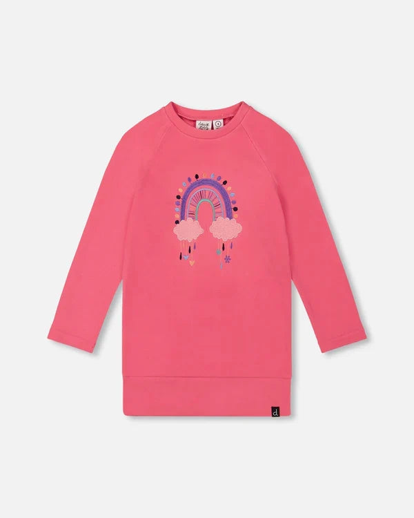 Deux Par Deux Embroidered Tunic - Azalea Pink