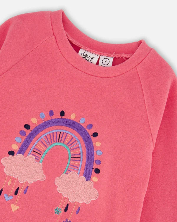 Deux Par Deux Embroidered Tunic - Azalea Pink