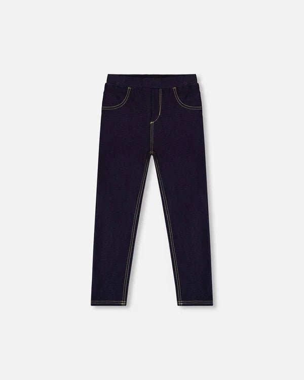 Deux Par Deux Jeggings - Navy Denim