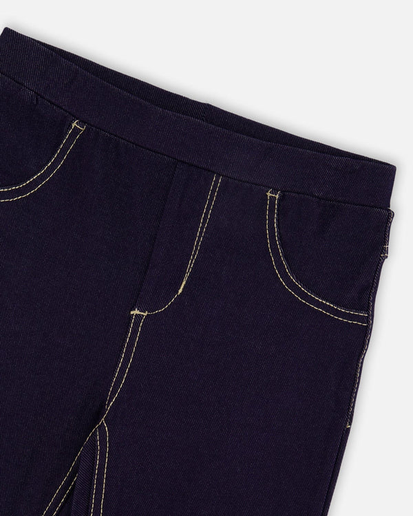 Deux Par Deux Jeggings - Navy Denim
