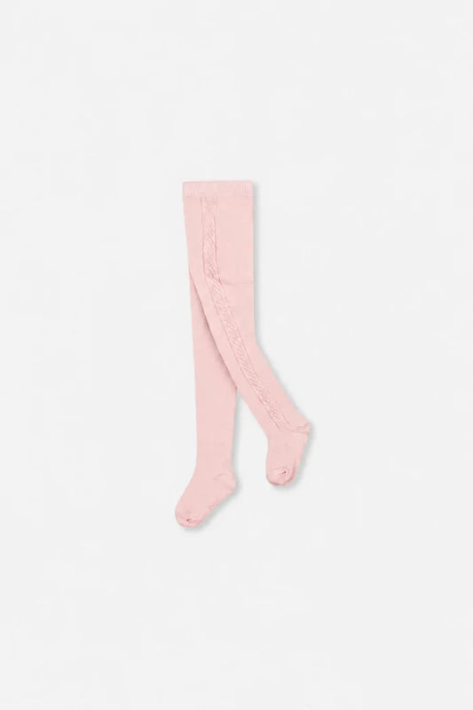 Deux Par Deux Knit Tights - Pink Dogwood