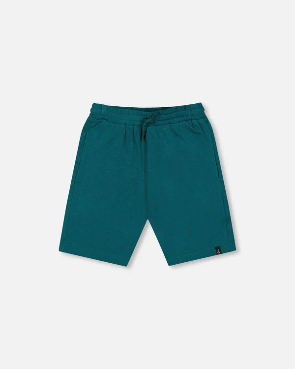 Deux Par Deux Organic Jersey Shorts - Shaded Spruce