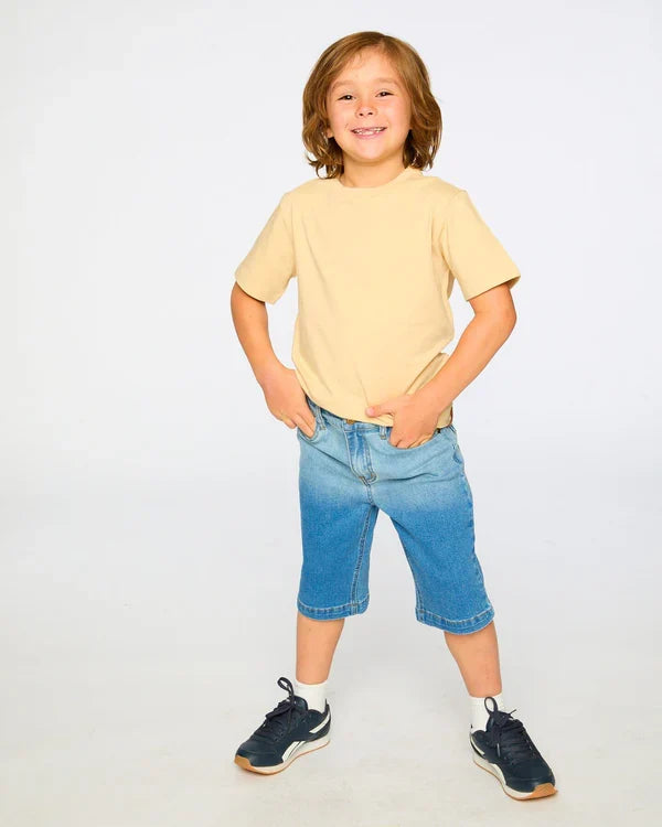 Deux Par Deux Organic Jersey T-Shirt - Warm Sand