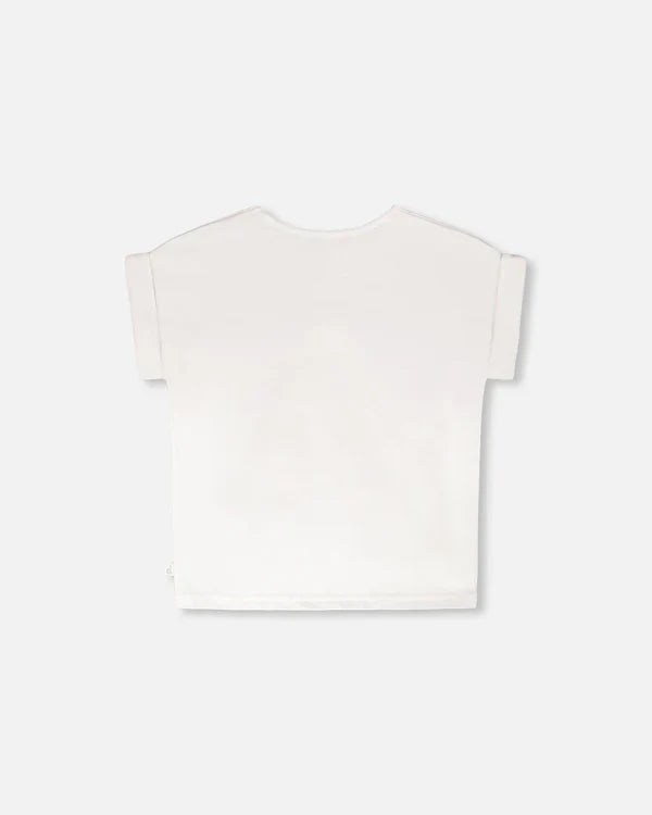Deux Par Deux Organic Jersey T-Shirt - White