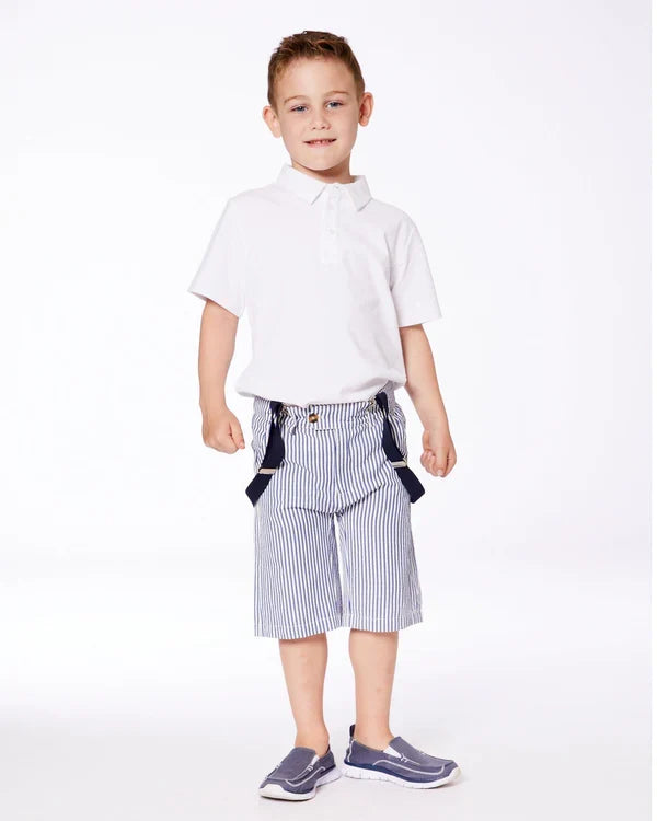 Deux Par Deux Polo T-Shirt - White