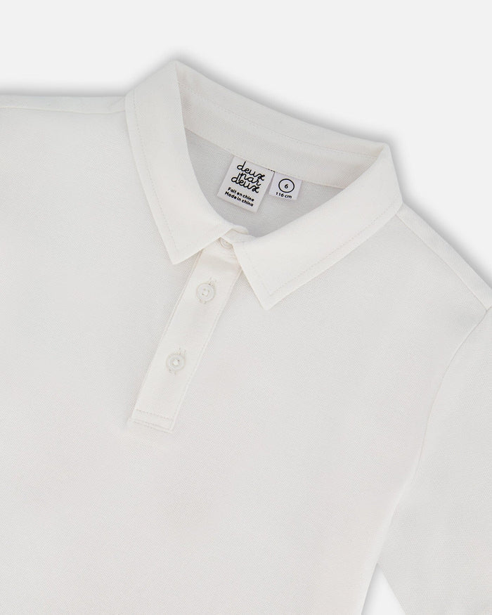 Deux Par Deux Polo T-Shirt - White