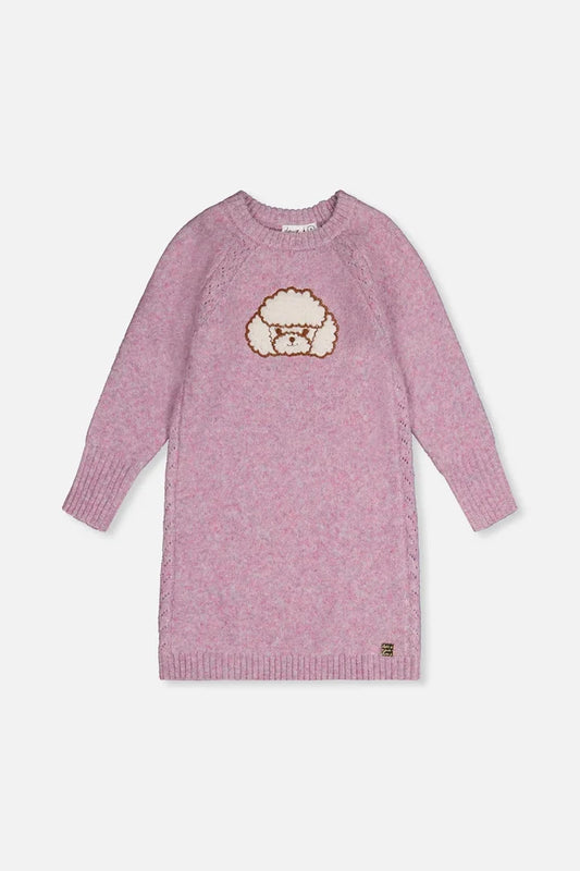 Deux Par Deux Poodle Knit Sweater - Lavender