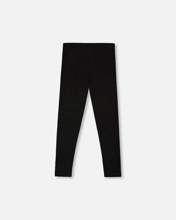 Deux Par Deux Rib Leggings - Anthracite
