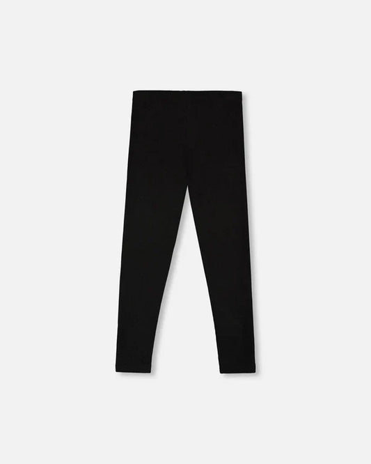 Deux Par Deux Rib Leggings - Anthracite