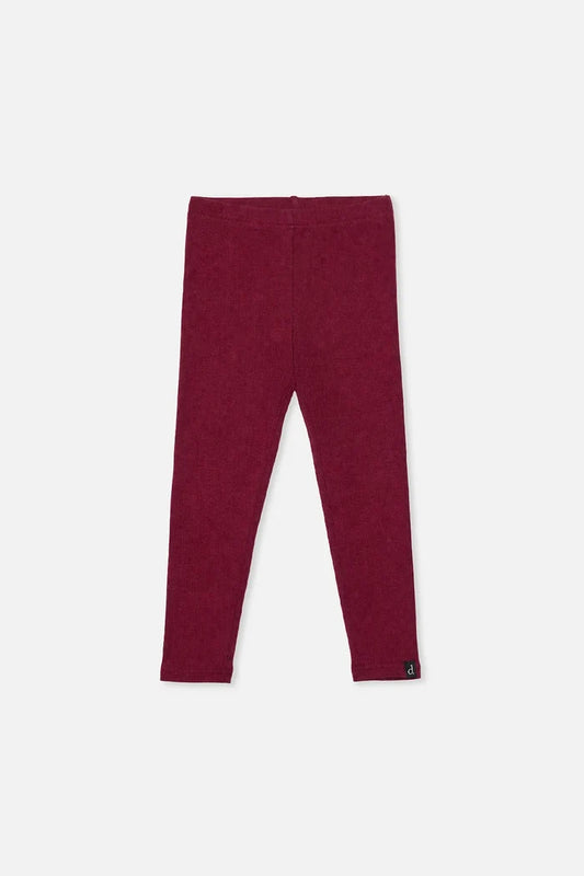 Deux Par Deux Ribbed Leggings - Chocolate Truffle