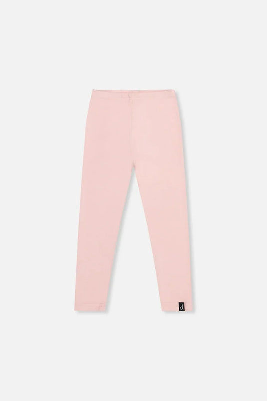 Deux Par Deux Ribbed Leggings - Silver Pink