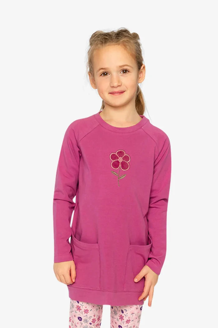 Deux Par Deux Tunic - Red Violet
