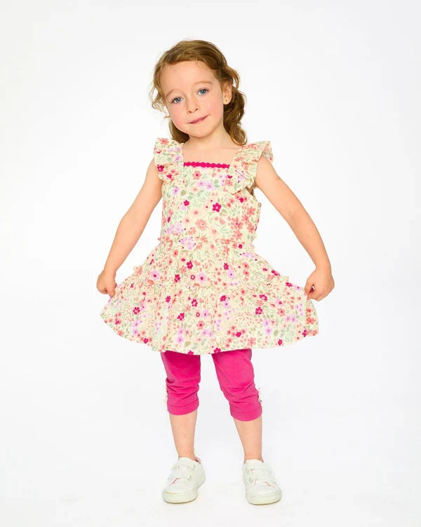 Deux Par Deux Tunic & Capri Set - Printed Little Meadow
