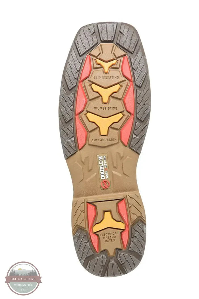 Phantom Rider DH5398 Lycan Men's 11" Safety Toe Work Pull On Boot, bottom