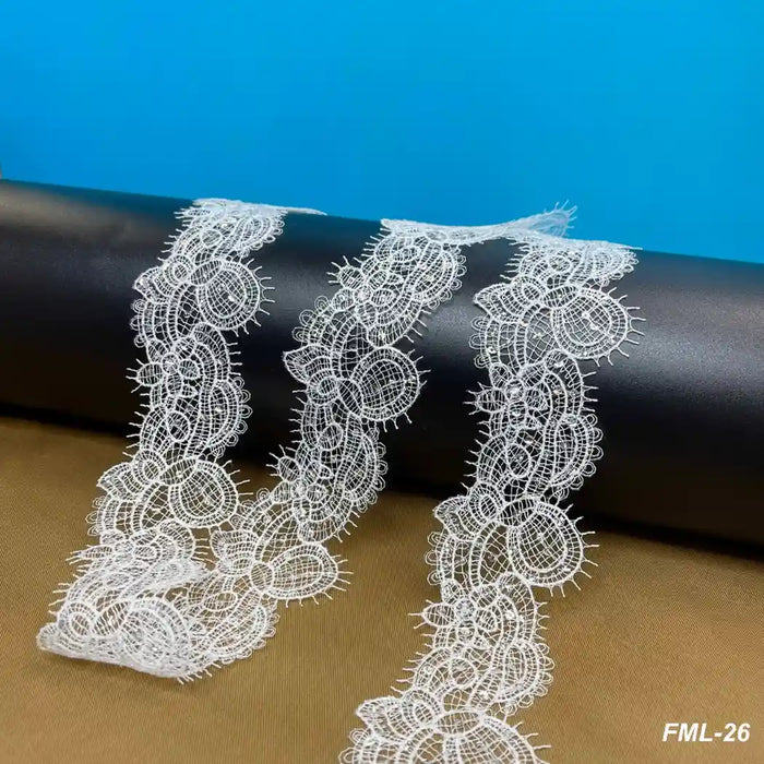 Elegant White Floral Pattern Lace | Width 5.8cm (2.3 inches) 58mm | SKU-FML-26