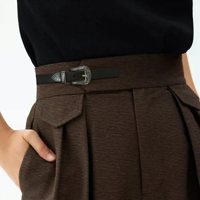 Engraved Floral Style Buckles | 2 Piece