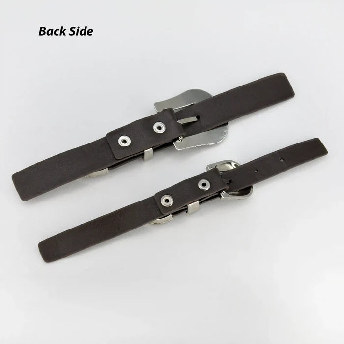 Engraved Floral Style Buckles | 2 Piece