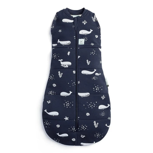 Ergopouch Cocoon 2.5 TOG Swaddle Sack - Whales