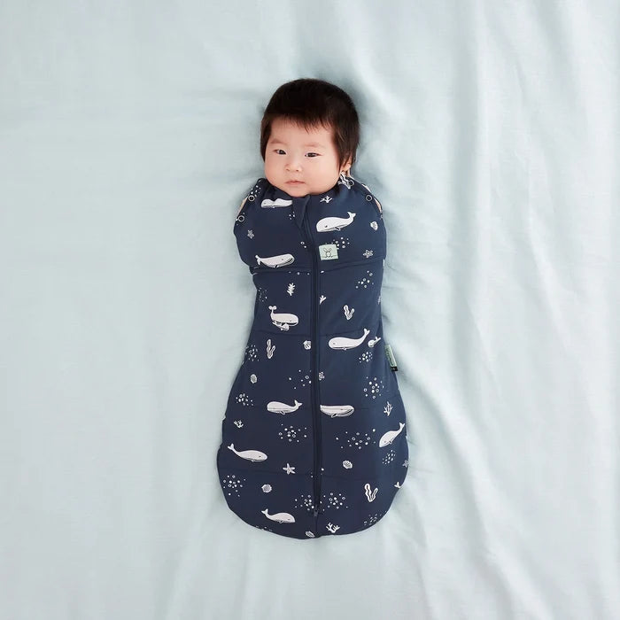 Ergopouch Cocoon 2.5 TOG Swaddle Sack - Whales