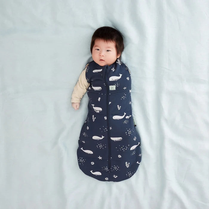 Ergopouch Cocoon 2.5 TOG Swaddle Sack - Whales